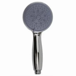 SOFFIONE DOCCIA TONDO 10 X 22 CM DOCCETTA MULTIGETTO DI 3 TIPI REGOLABILE 69099