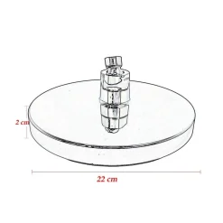 SOFFIONE DOCCIA TONDO 22CM LED RGB COLORATI BAGNO MISCELATORE 79904 CROMOTERAPIA