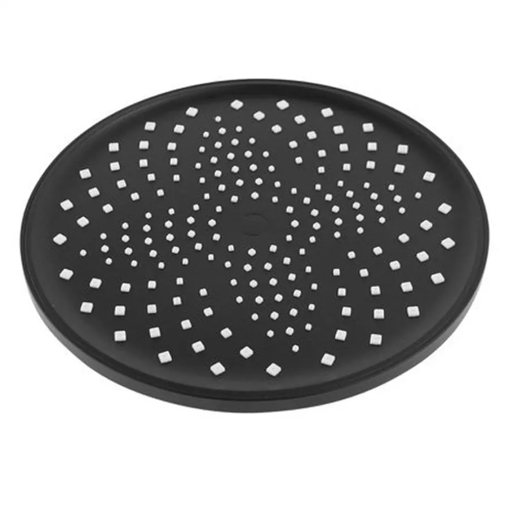 SOFFIONE DOCCIA TONDO NERO 22.5CM IN ABS BAGNO MISCELATORE FILTRO ANTICALCARE 87131