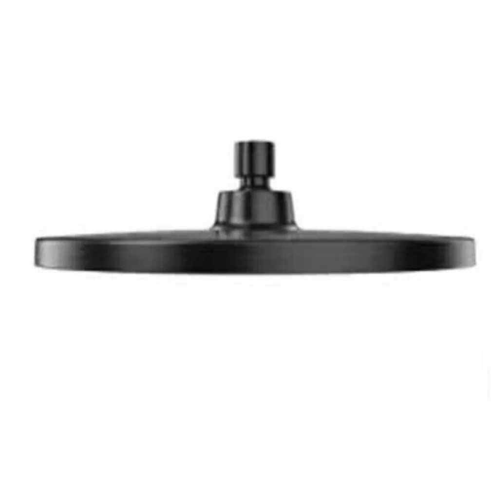 SOFFIONE DOCCIA TONDO NERO 22.5CM IN ABS BAGNO MISCELATORE FILTRO ANTICALCARE 87131