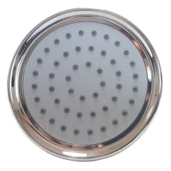 SOFFIONE DOCCIA TONDO ORIENTABILE PIOGGIA BAGNO MODERNO 10 X 10 CM ART. 59217