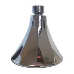 SOFFIONE DOCCIA TONDO ORIENTABILE PIOGGIA BAGNO MODERNO 10 X 10 CM ART. 59217