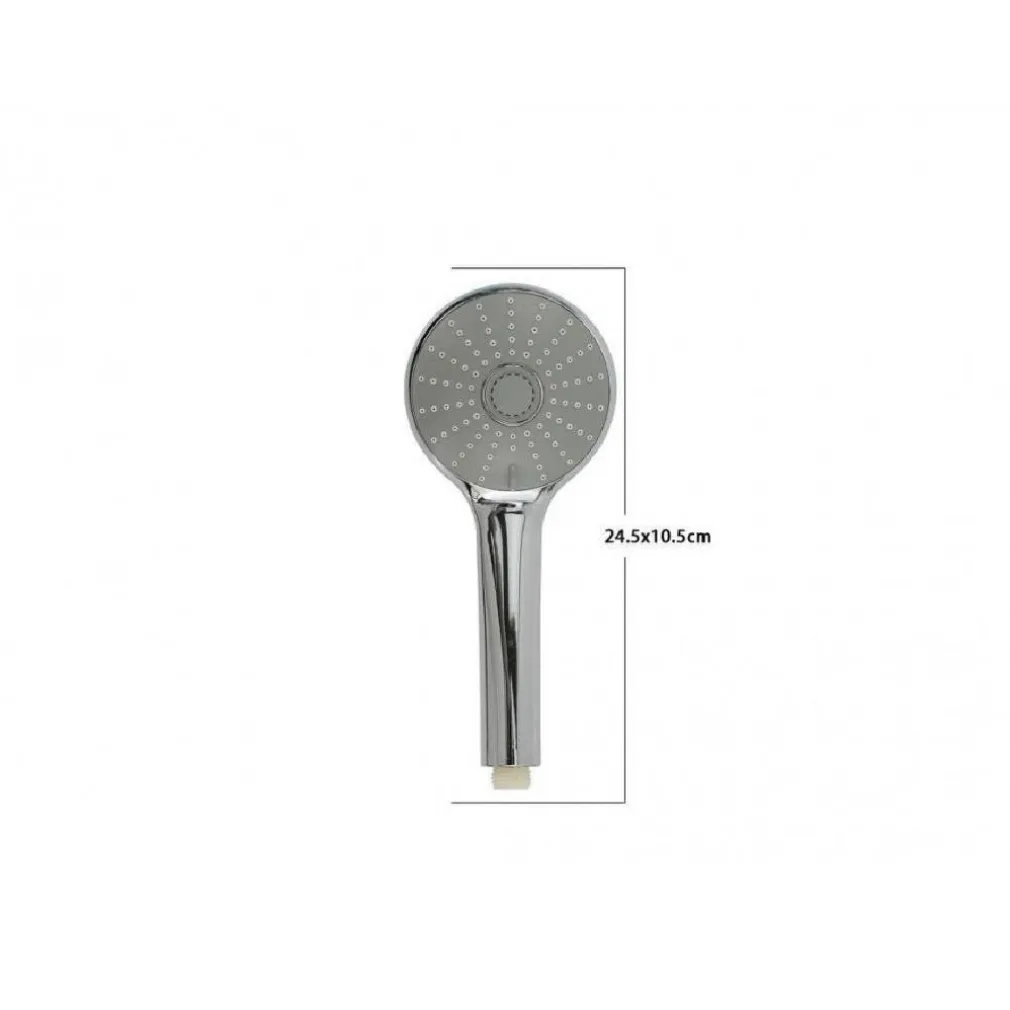 SOFFIONE DOCCIA 10.5X24.5 CM DOCCETTA MULTI GETTO DI 3 TIPI REGOLABILE 69317