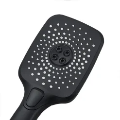 SOFFIONE MULTIGETTO PER DOCCIA BAGNO MODERNO NERO DOCCETTA IN ABS ATTACCO 1/2