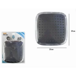 SOFFIONE PER DOCCIA 20 X 20 CM FORMA QUADRATA GETTO PIOGGIA STILE MODERNO 87125