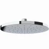 SOFFIONE PER DOCCIA ANTICALCARE IN ABS CROMATO EFFETTO PIOGGIA TONDO 22 CM 59226