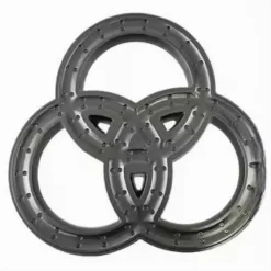 SOFFIONE PER DOCCIA BAGNO 3 ANELLI UGELLI IN ABS DOCCETTA MULTIGETTO NERO 87516