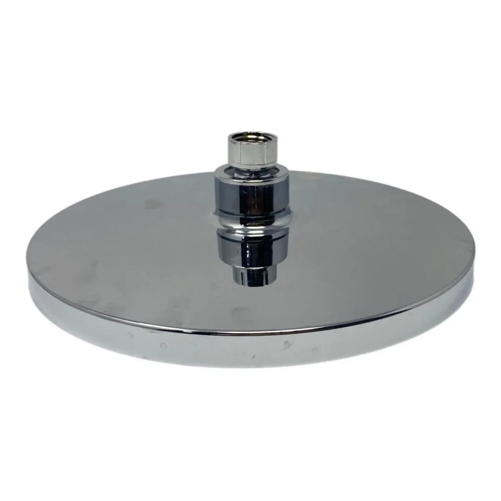 SOFFIONE PER DOCCIA BAGNO ROTONDO 22 CM IN ABS DOCCETTA CROMATO ATTACCO 1/2" 79371