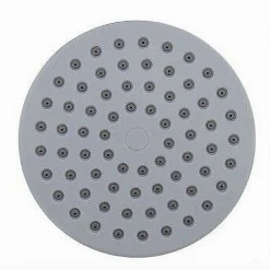 SOFFIONE PER DOCCIA ROTONDO 11 CM UGELLI FORI BAGNO MISCELATORE ATTACCHI 69284