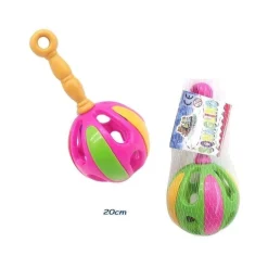 SONAGLIO SONAGLINO GIOCO GIOCATTOLO SUONI BAMBINI BIMBI COLORATI 20CM