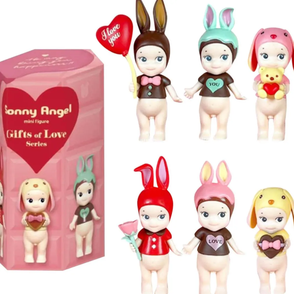 SONNY ANGELS SERIES MINI FIGURE ANIME ORNAMENTI TELEFONO SCRIVANIA COMPUTER CON ADESIVO