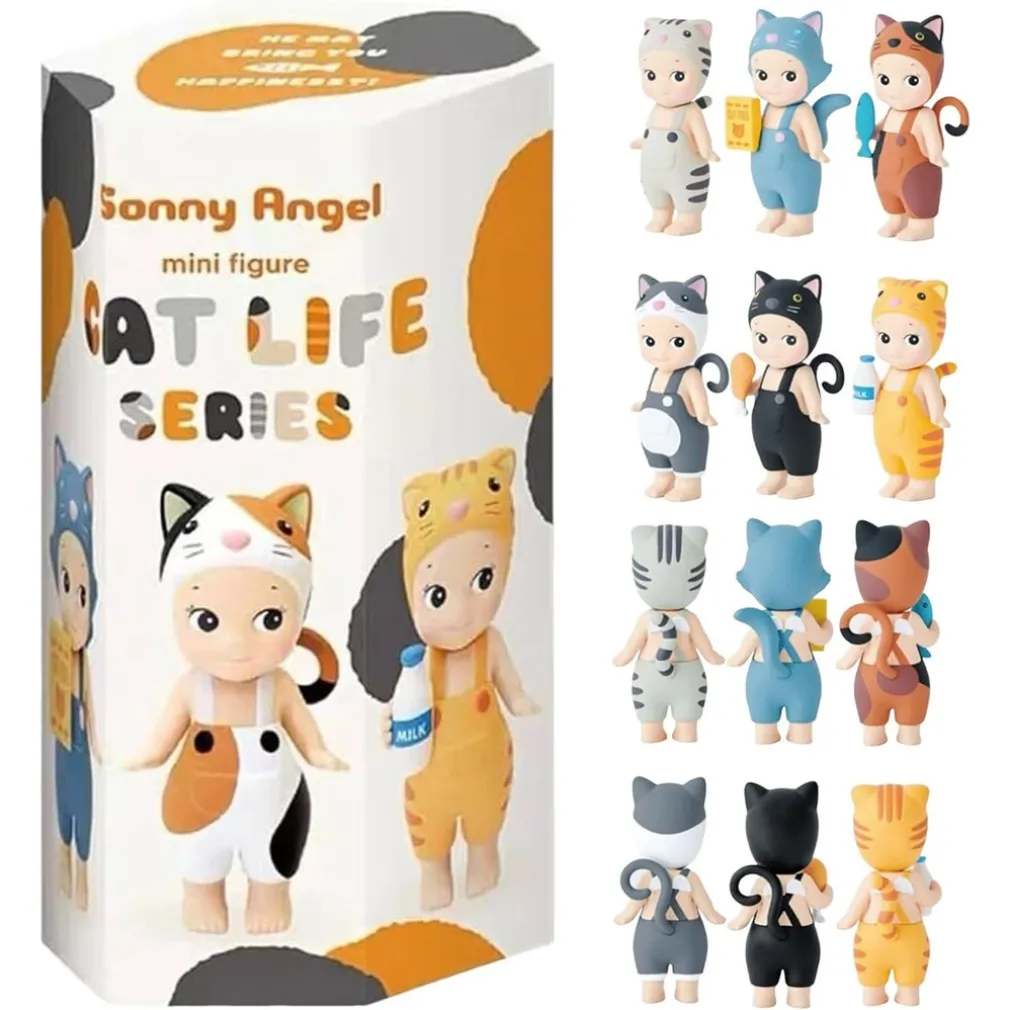 SONNY ANGELS SERIES MINI FIGURE ANIME ORNAMENTI TELEFONO SCRIVANIA COMPUTER CON ADESIVO