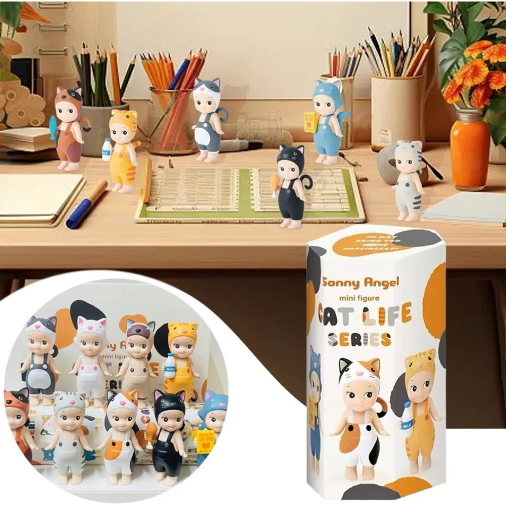 SONNY ANGELS SERIES MINI FIGURE ANIME ORNAMENTI TELEFONO SCRIVANIA COMPUTER CON ADESIVO
