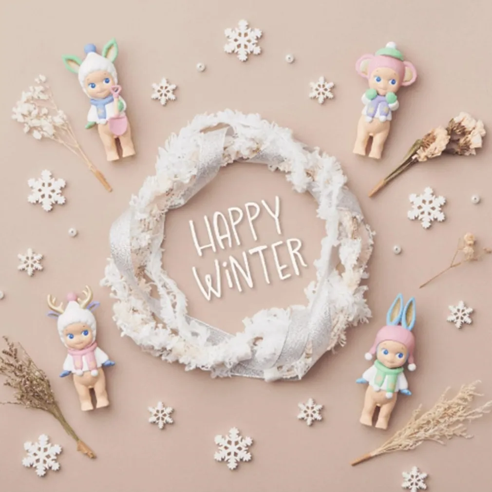 SONNY ANGELS SERIES MINI FIGURE ANIME ORNAMENTI TELEFONO SCRIVANIA COMPUTER CON ADESIVO