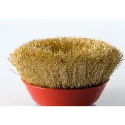 SPAZZOLA A TAZZA CONICA FILI ONDULATI IN OTTONE 75MM X SMERIGLIATRICE ANGOLARE