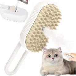 SPAZZOLA A VAPORE PER GATTI CANI ELIMINA PELO MORTO SOTTOPELO CAVO USB