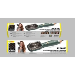 SPAZZOLA AD ARIA ELETTRICA MULTIFUNZIONALE ASCIUGA PETTINA CAPELLI 1000W Q-M623