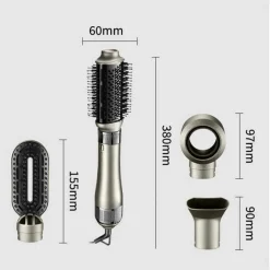 SPAZZOLA ASCIUGACAPELLI AD ARIA CALDA 4 IN 1 MULTIFUNZIONALE 3 TEMPERATURE V-493