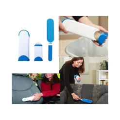 SPAZZOLA AUTOPULENTE RIMUOVE PELO POLVERE DOPPIA FACCIA TESSUTI PELO CANE GATTO