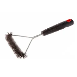 SPAZZOLA BARBECUE PER LA PULIZIA DELLA GRIGLIA TRIANGOLARE SETOLE ACCIAIO 2406325