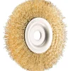 SPAZZOLA CIRCOLARE 5'' DISCO FILI ACCIAIO 125MM PER SMERIGLIATRICE MOLA DA BANCO