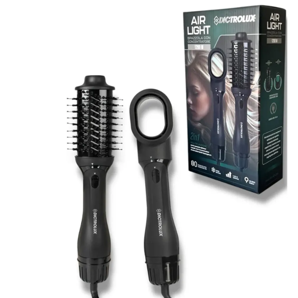 SPAZZOLA MULTIFUNZIONE 2IN1 AIR LIGHT 1200W ASCIUGACAPELLI MODELLA TECNOLOGIA AVANZATA