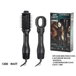 SPAZZOLA MULTIFUNZIONE 2IN1 AIR LIGHT 1200W ASCIUGACAPELLI MODELLA TECNOLOGIA AVANZATA
