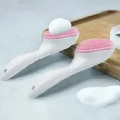 SPAZZOLA PER LAVAGGIO VISO IN SILICONE PULIZIA PROFONDA MANUALE MASSAGGIO FACCIALE