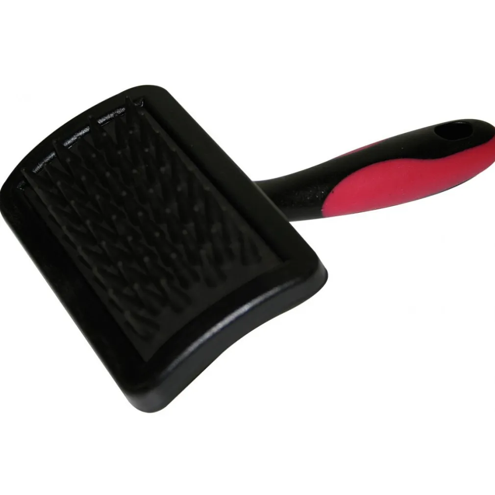 SPAZZOLA PETTINE CARDATORE PER PELO LUNGO LISCIO CANE E GATTO CANI TAGLIA MEDIA