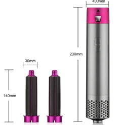 SPAZZOLA PIASTRA ARRICCIACAPELLI PHON ASCIUGACAPELLI 5IN1 MULTIFUNZIONE CERAMICA