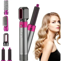 SPAZZOLA PIASTRA ARRICCIACAPELLI PHON ASCIUGACAPELLI 5IN1 MULTIFUNZIONE CERAMICA