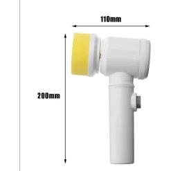 SPAZZOLA ROTANTE ELETTRICA PER PULIZIA MULTIFUNZIONE CON 3 TESTINE BAGNO CUCINA