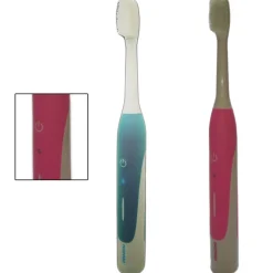 SPAZZOLINO DA DENTI DA VIAGGIO ELETTRICO CON 3 TESTINE RICAMBIO PULIZIA DENTI