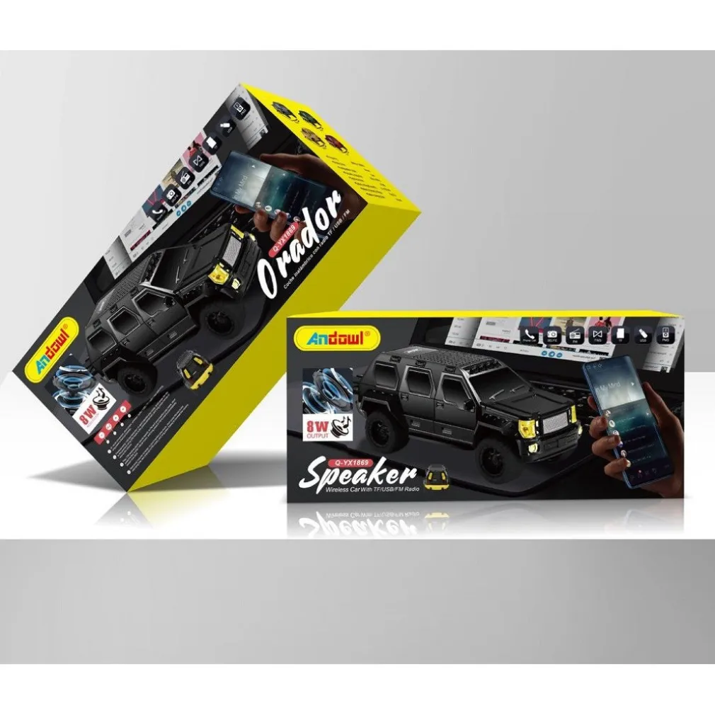 SPEAKER BLUETOOTH AUTO 8W Q-YX1869 ALTOPARLANTE WIRELESS RICARICABILE CON RADIO
