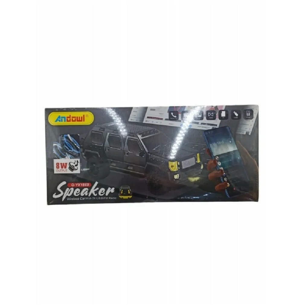 SPEAKER BLUETOOTH AUTO 8W Q-YX1869 ALTOPARLANTE WIRELESS RICARICABILE CON RADIO