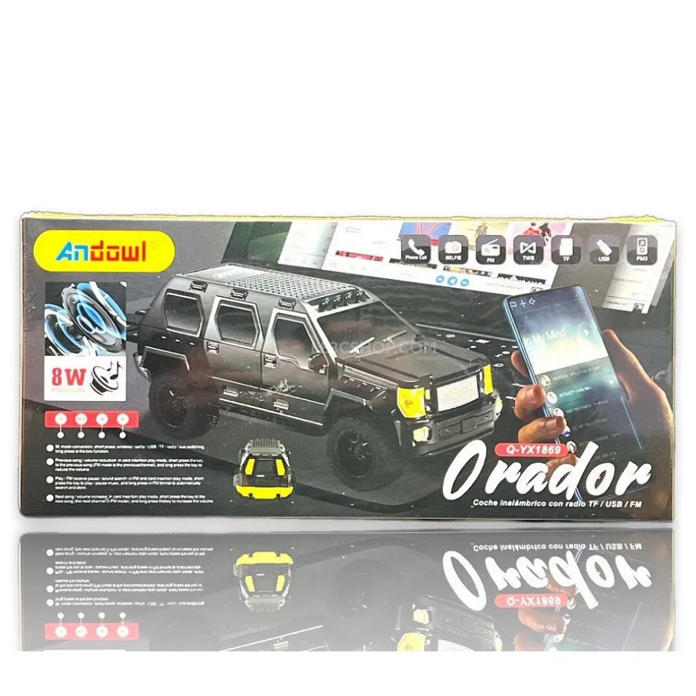 SPEAKER BLUETOOTH AUTO 8W Q-YX1869 ALTOPARLANTE WIRELESS RICARICABILE CON RADIO