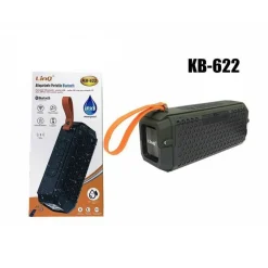 SPEAKER CASSA BLUETOOTH PORTATILE IMPERMEABILE USB RADIO FM TF LINQ KB-622
