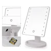 SPECCHIO 16 LED ORIENTABILE 360 GRADI TOUCH SCREEN BAGNO STANZA MAKE UP MIRROR