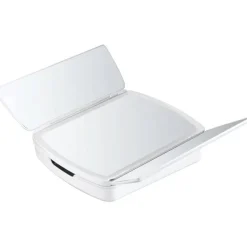 SPECCHIO MAKE UP CON LUCI A LED E CASSETTI PER TRUCCO REGOLABILE PIEGHEVOLE AWAY