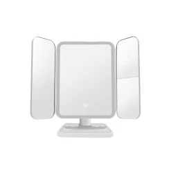 SPECCHIO MAKE UP ILLUMINATO CON LUCI LED SPECCHI REGOLABILI TRUCCO RICARICABILE