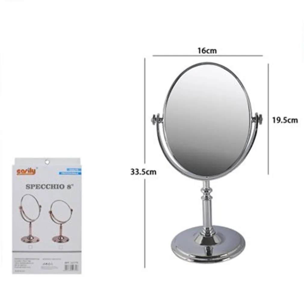 SPECCHIO OVALE TAVOLO MAKEUP TRUCCO GIREVOLE ACCESSORIO BAGNO DONNA 33.5CM 52770