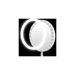 SPECCHIO PER IL TRUCCO ILLUMINATO A LED MAKEUP COSMETICO GIREVOLE LUCE AD ANELLO
