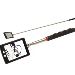 SPECCHIO SPECCHIETTO ISPEZIONE SNODABILE ALLUNGABILE CON LUCE RIPAZIONI MOTORI