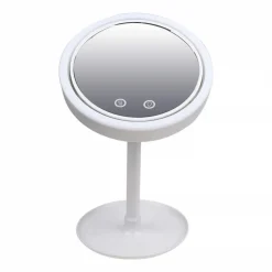 SPECCHIO TRUCCO A LED ILLUMINATO + VENTOLA ASCIUGA TRUCCO 2 SPECCHI 1X 5X