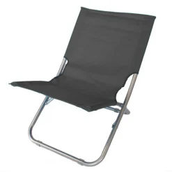 SPIAGGINA IN TESSUTO OXFORD GRIGIA PIEGHEVOLE SEDIA MARE CAMPEGGIO PORTATILE 281049