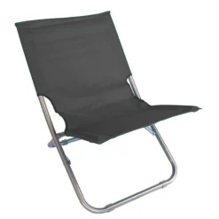 SPIAGGINA IN TESSUTO OXFORD GRIGIA PIEGHEVOLE SEDIA MARE CAMPEGGIO PORTATILE 281049