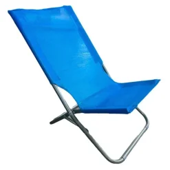 SPIAGGINA IN TEXTILENE BLU PIEGHEVOLE SEDIA PER MARE CAMPEGGIO 57X47X72 CM 281053