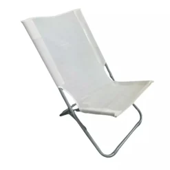 SPIAGGINA IN TEXTILENE CREMA PIEGHEVOLE SEDIA PER MARE CAMPEGGIO 57X47X72CM 281051