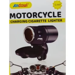 SPINA ACCENDINO CARICABATTERIA PER MOTO CELLULARE PORTE USB ACCENDISIGARI Q-A47