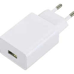 SPINA CARICABATTERIE USB SMARTPHONE 2.1A RICARICA VELOCE PER PRESA MURO Q-CD013